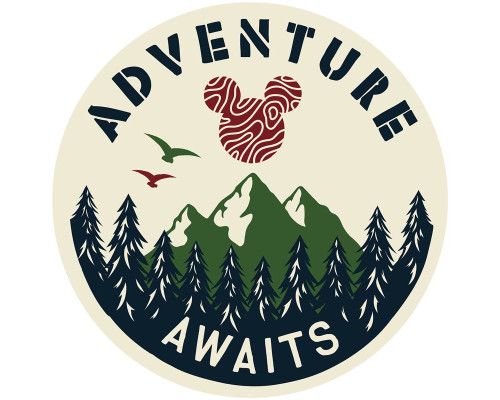 Wallpaper Kreis von Mickey Mouse auf Abenteuer, mit einem fröhlichen und bunten Hintergrund voller Action.