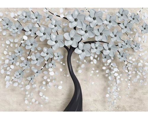 Abstrakte Blume Baum Fototapete, bunt und modernes Design.