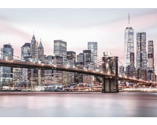 Brooklyn Bridge Fototapete, städtische Brücke in New York, USA.
