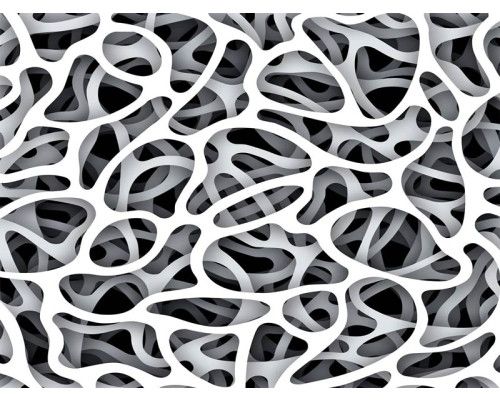 Fototapete 3D Kunstwerk in schwarz und weiß