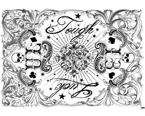 Tough Luck Skull, Fototapete mit einem knallharten Totenkopf und einem dunklen Look.