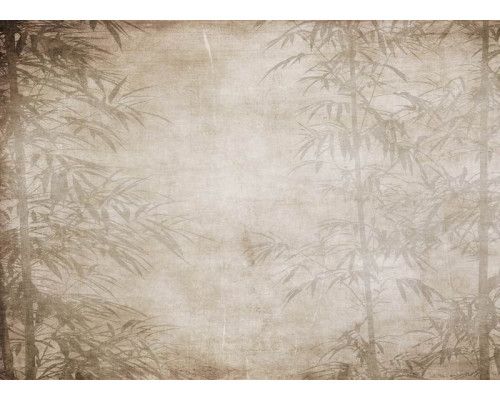 Fototapete mit künstlerischem Bambusbild, perfekt für einen natürlichen und stilvollen Look.