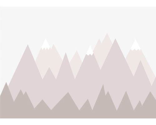 Fototapete Mountaintops Illustration