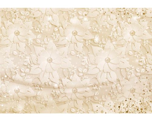 Abstrakte Fototapete mit Blumenmuster, ideal für einen künstlerischen und modernen Look.