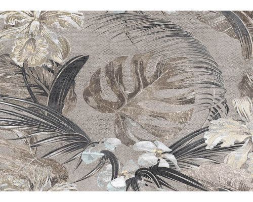 Botanische Monochrom-Fototapete