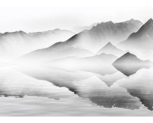 Fototapete Chinesische Tuschelandschaft