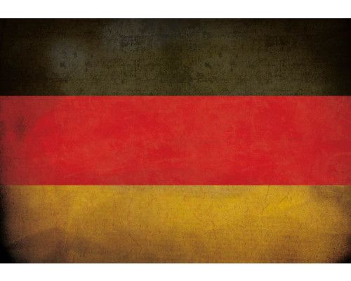 Fototapete mit einer alten deutschen Flagge von Deutschland.