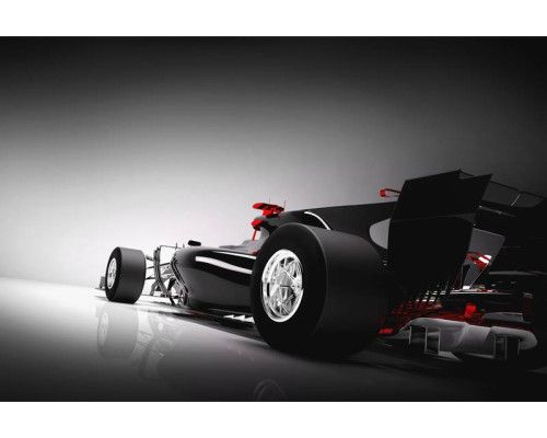 Fototapete eines dynamischen Formel-1-Autos in Aktion, perfekt für Rennsportfans.