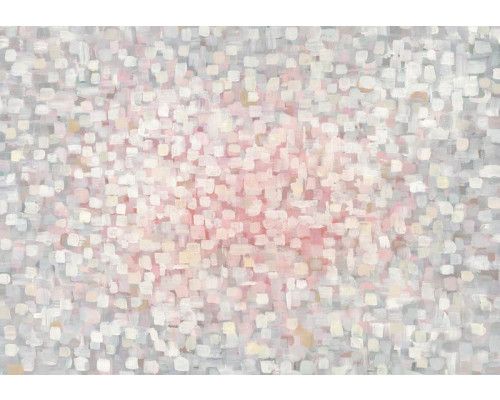 Fototapete mit einer abstrakten gemalten Kunstkomposition mit dicken Pinselstrichen und hellen Farben.