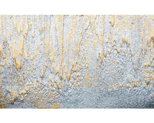 Fototapete Gold und Silber Dekorputz, abstraktes Kunstdesign.