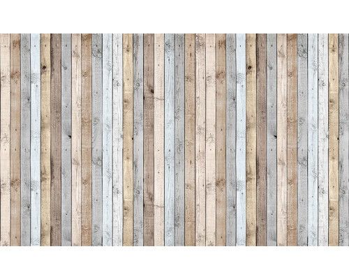 Holzplanken, bunte abstrakte Fototapete mit einem warmen und rustikalen Look.