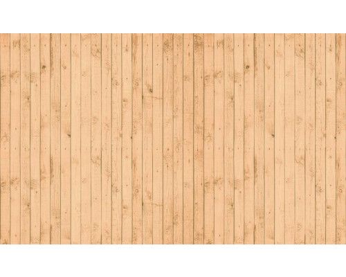 Holzregale Fototapete, perfekt für ein rustikales Schlafzimmer oder Büro mit einer braunen Wand.