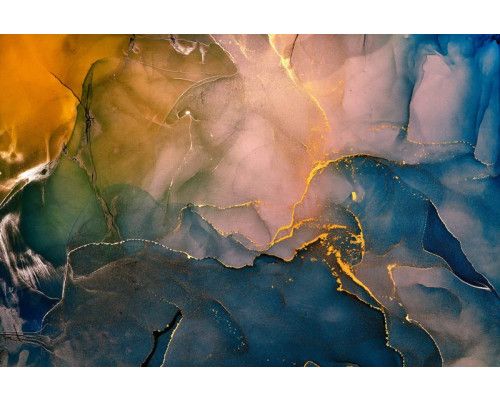 Marmor-Fototapete mit einem "Blitz"-Effekt, bei dem abstrakte Linien und Formen die Komposition kraftvoll machen.