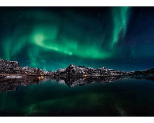 Magische Nordlichter Fototapete