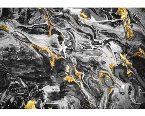 Marmorfototapete mit Goldakzenten, abstrakt und stilvoll.