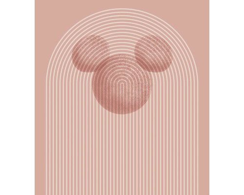 Die Fototapete Mickey Mouse Art zeigt eine künstlerische Darstellung von Mickey Mouse, mit kräftigen Pinselstrichen und leuchtenden Farben.