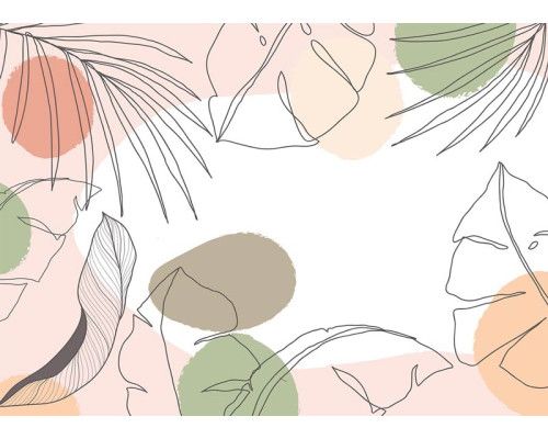 Fototapete Minimalistisches Design in sanften Pastellfarben