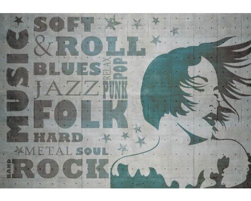 Fototapete mit einem Musikzeichen, perfekt für Musikliebhaber.