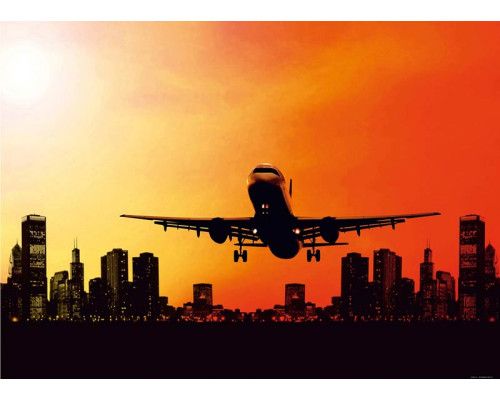 Fototapete Nachtflug