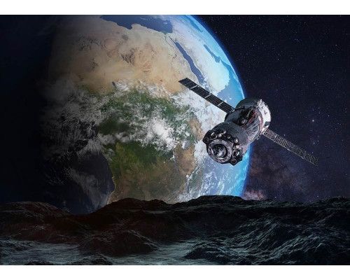 Fototapete Satellit im Weltraum