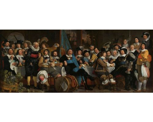 Fototapete der Milizmahlzeit zur Feier des Friedens von Münster.