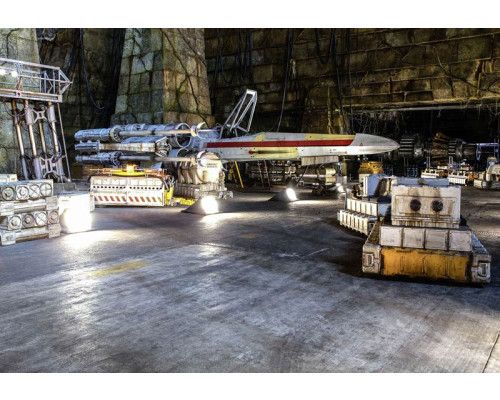 Star Wars Rebel Base Fototapete, eine strategische Darstellung der Basis, perfekt für ein abenteuerliches Zimmer.