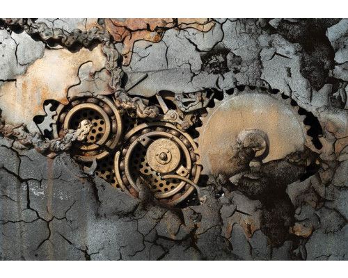 Dinosaurier im Dschungel, Abenteuer-Fototapete für Kinder.