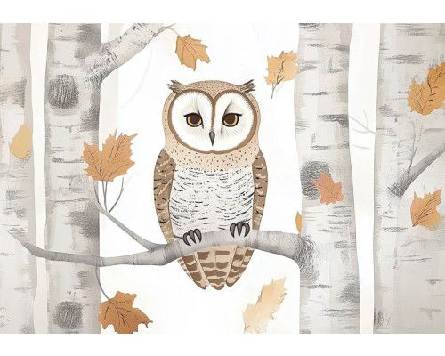 Fototapete mit tropischen Blättern in Grüntönen vor einem hellen Hintergrund.