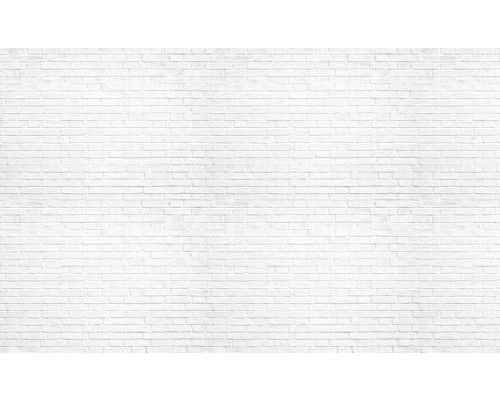 Weiße Wand im industriellen Stil auf Fototapete abgebildet.