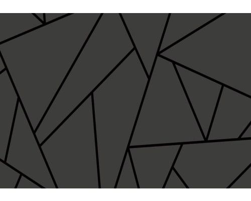 Fototapete einer schwarzen geometrischen Form, mit dem Schwerpunkt auf klaren Linien und modernen Formen.