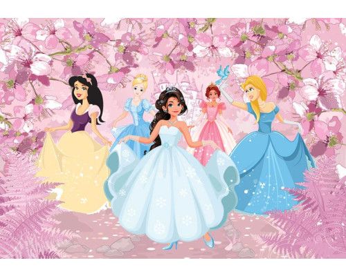 Fototapete eines Mädchens, das auf einem Ball in einem Märchenschloss tanzt.