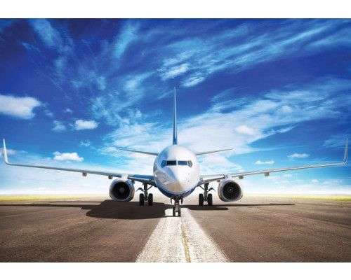 Fototapete eines Flugzeugs, geeignet für ein cooles Thema.