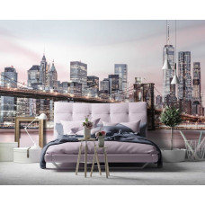 Eine Fototapete von Brooklyn Bridge in New York, USA für Schlafzimmer.