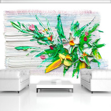Fototapete Blumen Kunstwerk