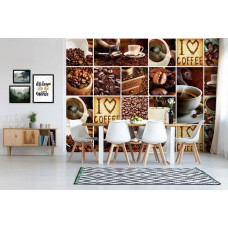 Kaffee Collage Fototapete