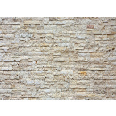 Fototapete mit einer modernen Backsteinwand.