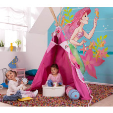 Eine Fototapete mit Prinzessin Ariel, der kleinen Meerjungfrau, aus Disney's World Underwater, ideal für ein Kinderzimmer.