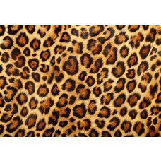 Eine Fototapete mit Leopardenmuster und Jaguar, für einen wilden und exotischen Look.