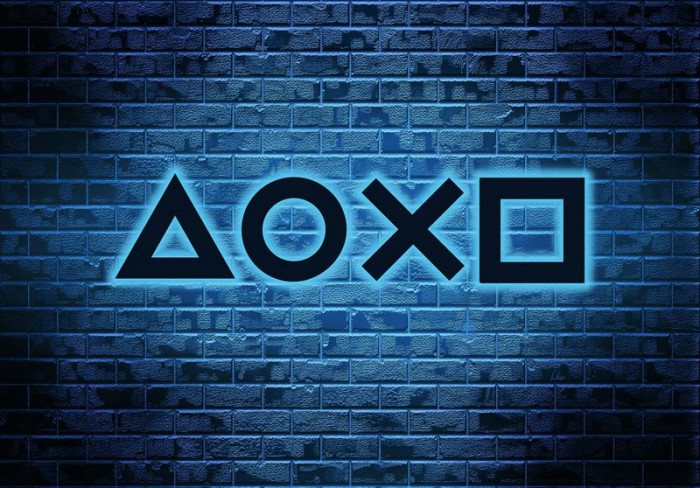 Playstation Neon Spiel Tapete