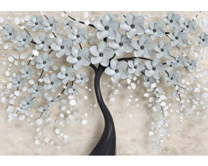 Abstrakte Blume Baum Fototapete, bunt und modernes Design.