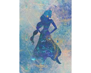 Jasmin Silhouette Fototapete für ein zartes und anspruchsvolles Kinderzimmer entworfen.