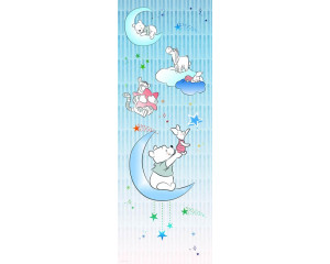 Winnie the Pooh Sternenhimmel Fototapete für ein ruhiges und verspieltes Zimmer.