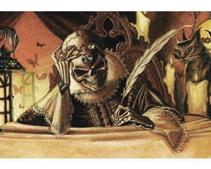 Schädel und Totenkopf Fototapete, dunkle Alchemie Kunst mit einer geheimnisvollen Aura.