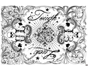 Tough Luck Skull, Fototapete mit einem knallharten Totenkopf und einem dunklen Look.