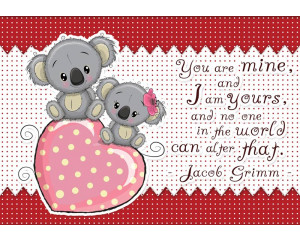 Babyzimmer Fototapete mit Sprüchen, positiv und inspirierend.