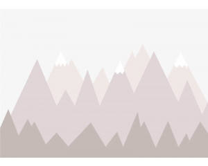 Fototapete Mountaintops Illustration