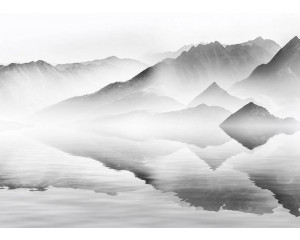 Fototapete Chinesische Tuschelandschaft