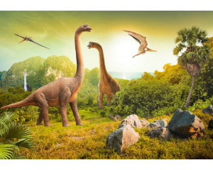 Goldener Marmor und Federmuster verschmelzen auf dieser Fototapete, die einen eleganten und industriellen Look hat.