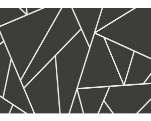 Fototapete mit geometrischen Unterteilungen mit Dreiecken, in einem modernen Kunststil.