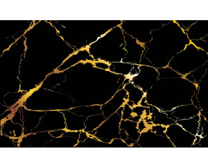 Marmortexturen in Schwarz und Gold, mit industriellem Look und luxuriösen Details, ideal für moderne Innenräume.